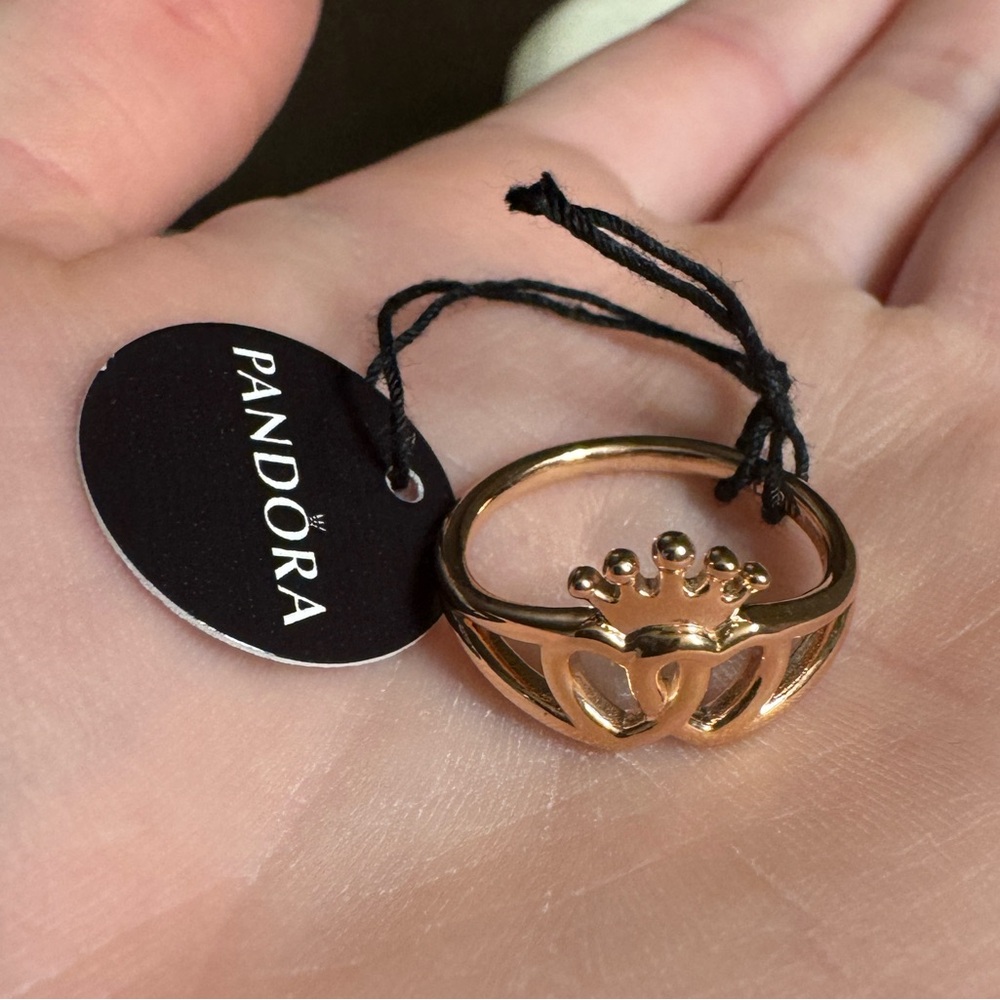 Rose Gold Pandora Heart Ring
